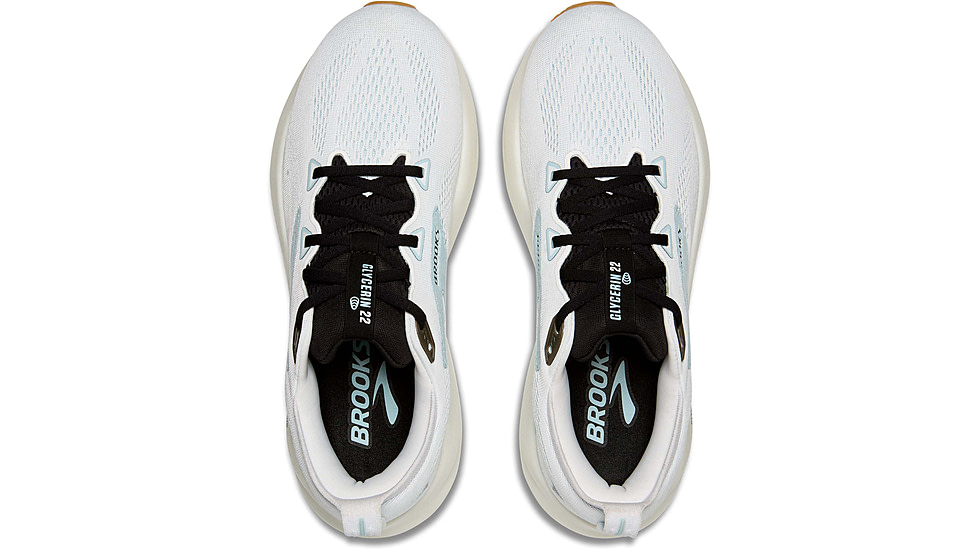 Brooks Glycerin 22 Road Running Shoes - Mens, Bright White/Winter Sky/Black, 12.0 US/Medium, 1104451D175.120