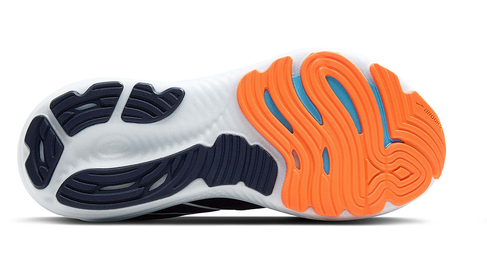 Brooks Glycerin 22 Road Running Shoes - Mens, Peacoat/Blue Ribbon/Orange, 10.0 US/Medium, 1104451D494.100