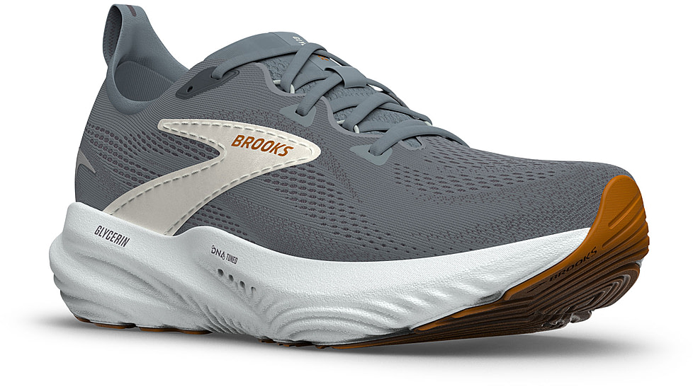 Brooks Glycerin 22 Road Running Shoes - Mens, Primer Gray/Gray/Honey Ginger, 11, 1D, 1104451D097.110