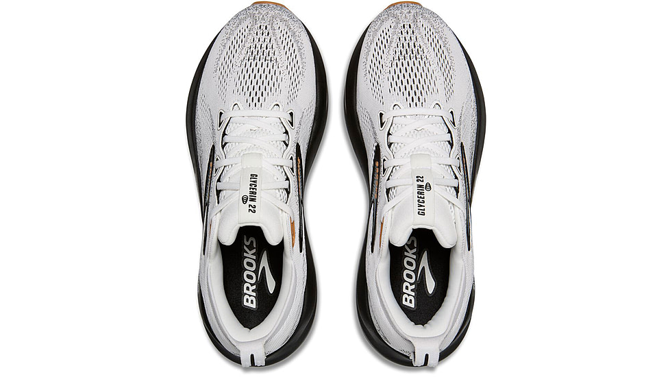 Brooks Glycerin 22 Road Running Shoes - Mens, White/Grey/Black, 11.5, 1D, 1104451D135.115