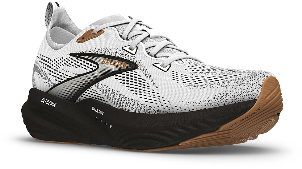 Brooks Glycerin 22 Road Running Shoes - Mens, White/Grey/Black, 11.5, 1D, 1104451D135.115