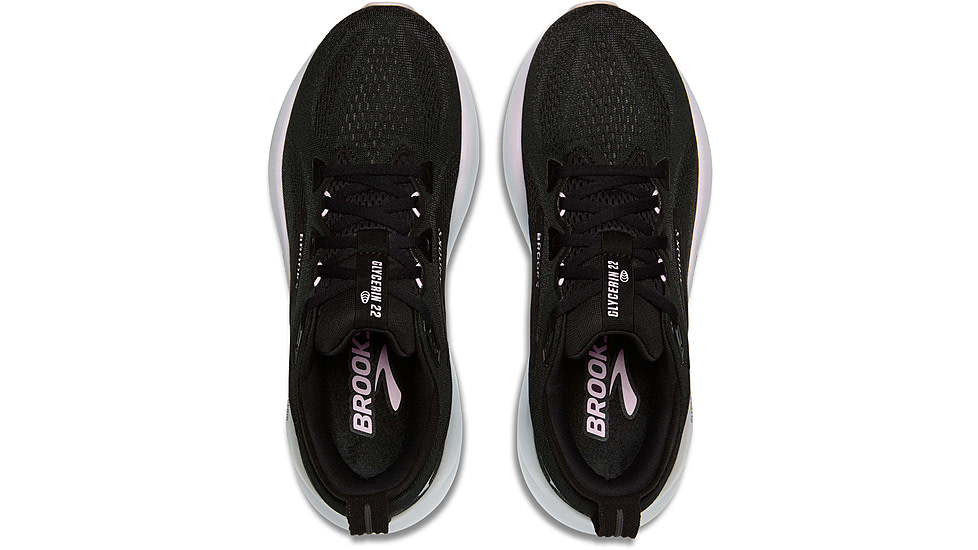 Brooks Glycerin 22 Road Running Shoes - Womens, Black/Orchid Ice/White, 7.5 US/Medium, 1204341B024.075