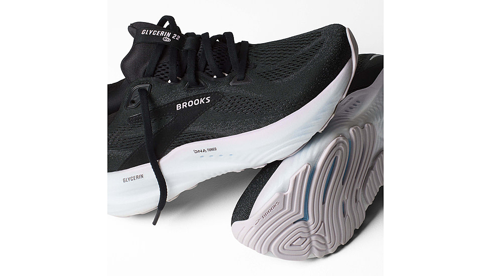 Brooks Glycerin 22 Road Running Shoes - Womens, Black/Orchid Ice/White, 7.5 US/Medium, 1204341B024.075