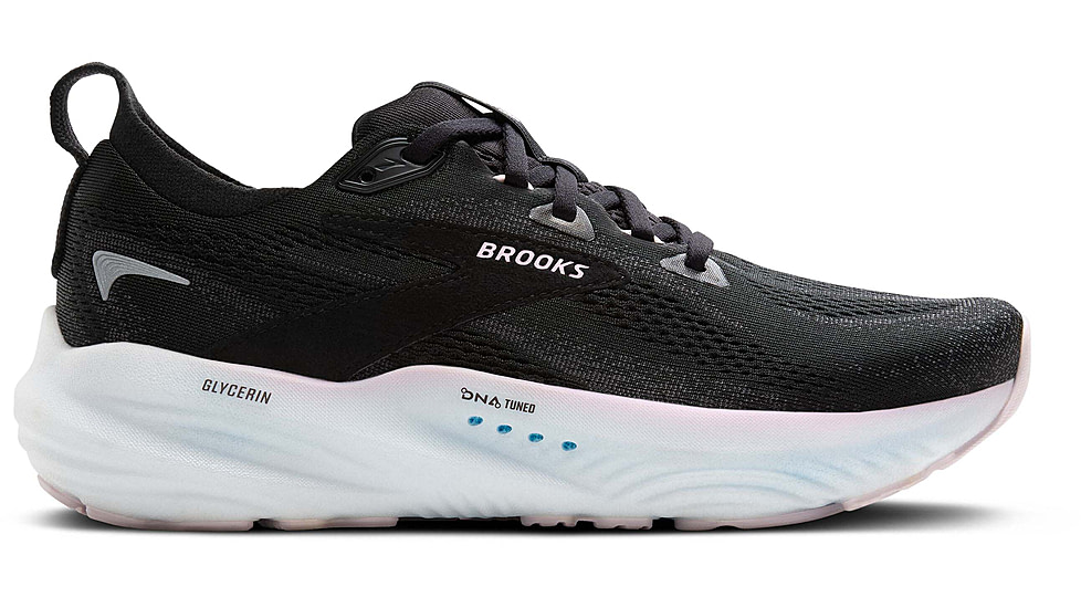 Brooks Glycerin 22 Road Running Shoes - Womens, Black/Orchid Ice/White, 7.5 US/Medium, 1204341B024.075