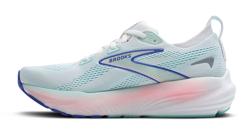 Brooks Glycerin 22 Road Running Shoes - Womens, White/Limpet Shell/Amparo Blue, 10, 1B, 1204341B110.100