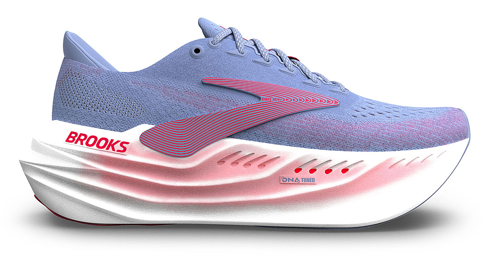 Brooks Glycerin Max Road Running - Womens, Blue Heron/Diva Pink/White, 6, 1B, 1204361B447.060