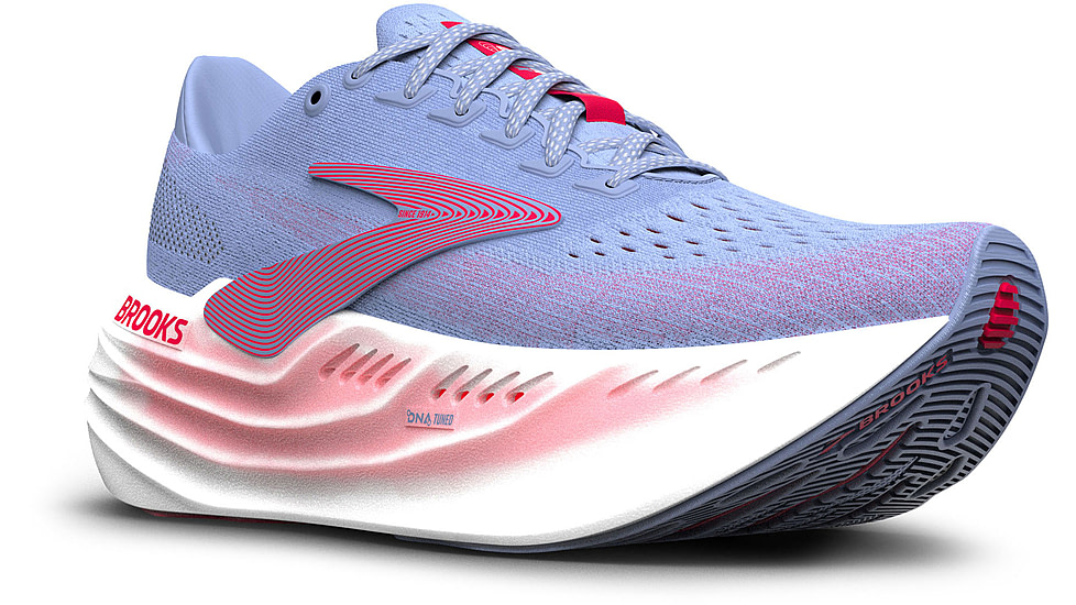 Brooks Glycerin Max Road Running - Womens, Blue Heron/Diva Pink/White, 6, 1B, 1204361B447.060