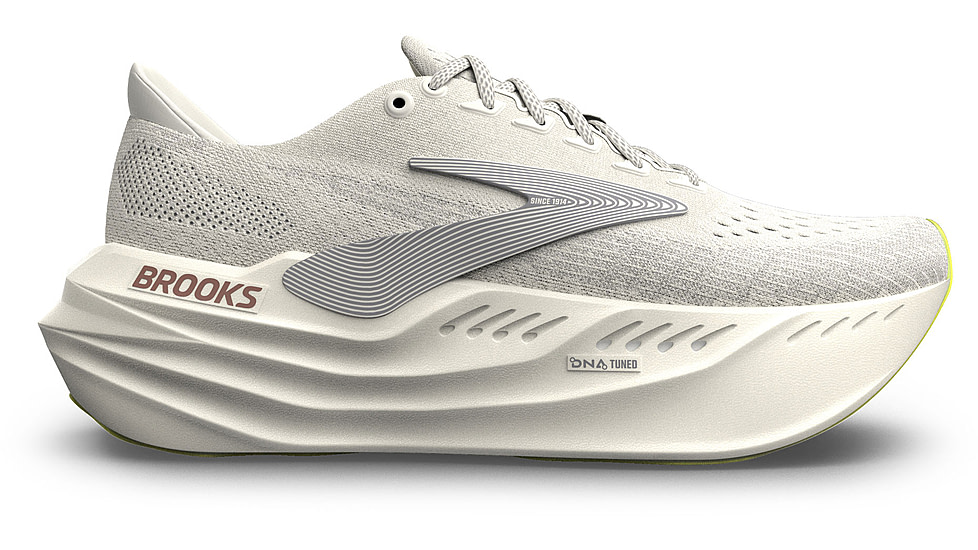 Brooks Glycerin Max Road Running - Womens, Coconut/Alloy/Rose, 9, 1B, 1204361B115.090