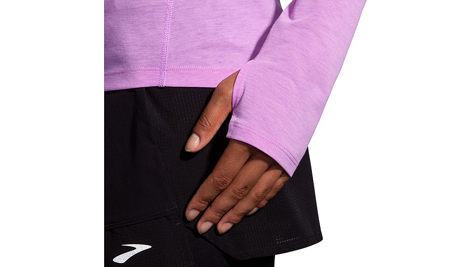 Brooks High Point Long Sleeve - Womens, Bright Purple, Large, 221637558.035