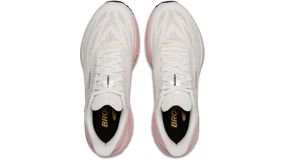 Brooks Launch 11 Road Running Shoes - Womens, White/Gold/Pink, 9, 1B, 1204391B164.090