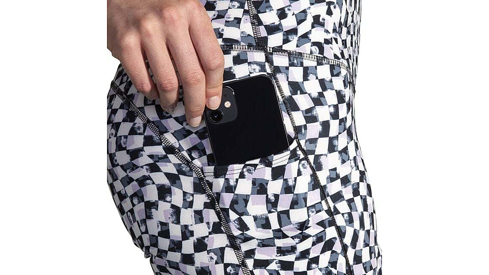 Brooks Spark 8 Short Tight - Womens, Speed Check B/W, Small, 221662004.025