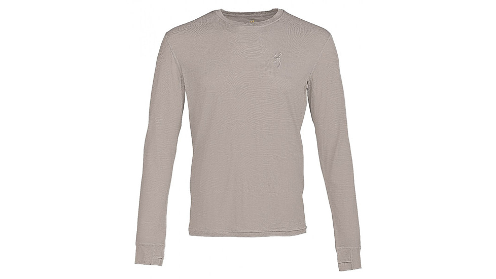 Browning 120 Merino Crew Top, Gray, Extra Large, 3015427904