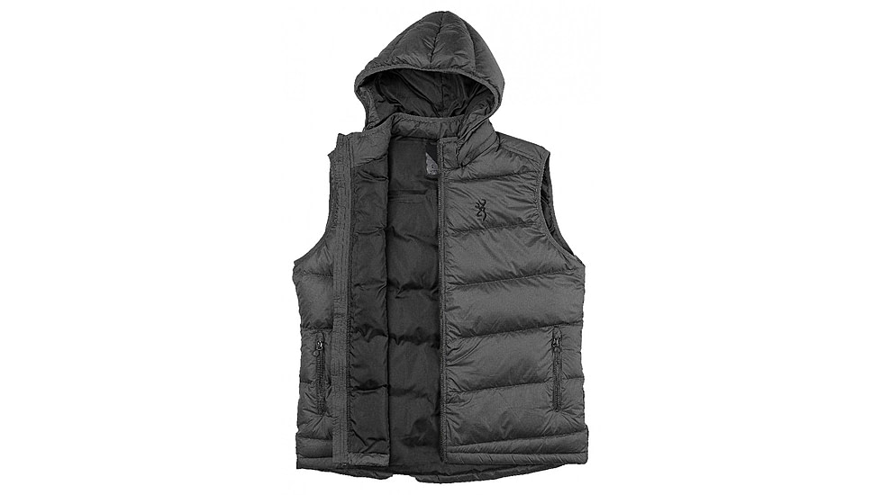 Browning Arctic Down Vest - Mens, Dark Gray, Small, 3055128901