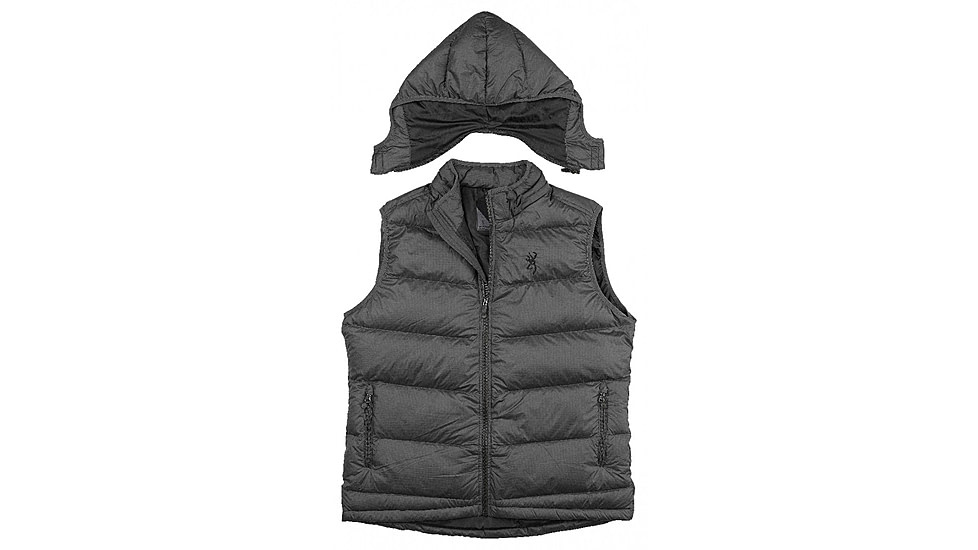 Browning Arctic Down Vest - Mens, Dark Gray, Small, 3055128901