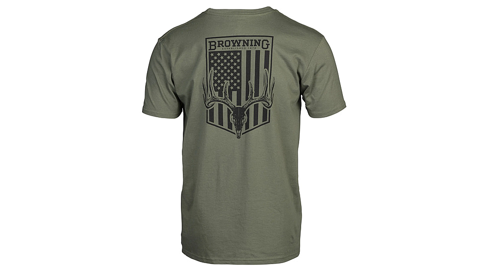 Browning WT Flag Short Sleeve T-Shirt - Mens