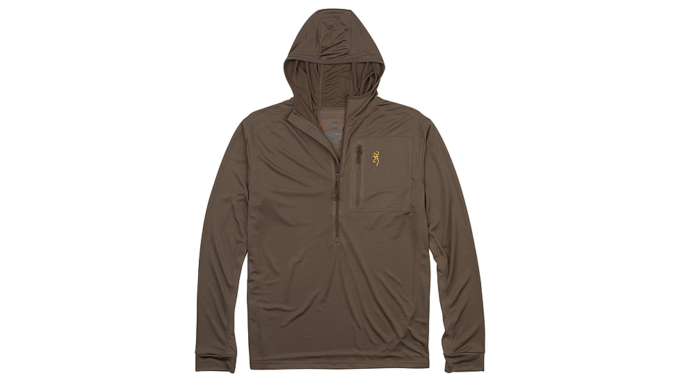 Browning Early Season Hooded Shirt - Mens, Major Brown, Medium, 3010829802