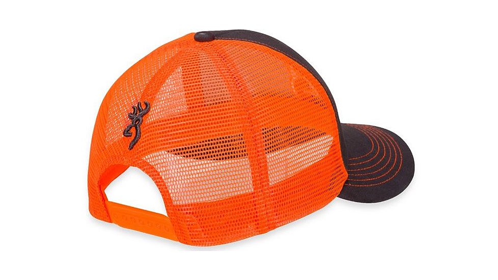 Browning Flashback Cap,Charcoal/Neon Orange 308177621