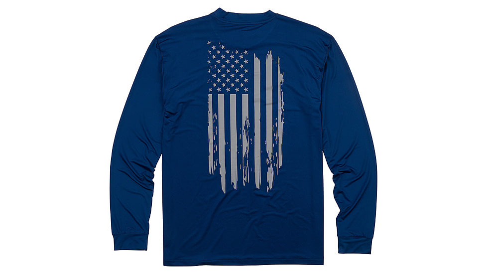 Browning Graphic Long Sleeve Sun Shirt - Mens, Navy, XL, 3011789504