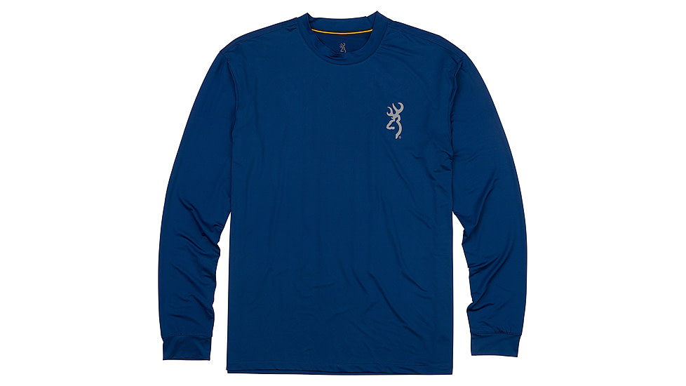 Browning Graphic Long Sleeve Sun Shirt - Mens, Navy, XL, 3011789504