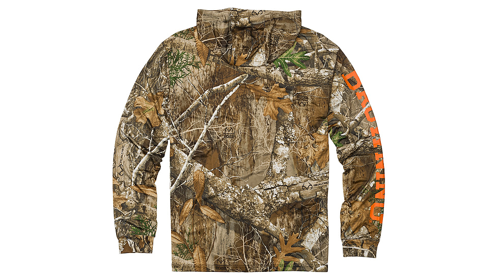 Browning Hooded Long Sleeve Sun Shirt - Mens, Realtree Edge, XL, 3010726004