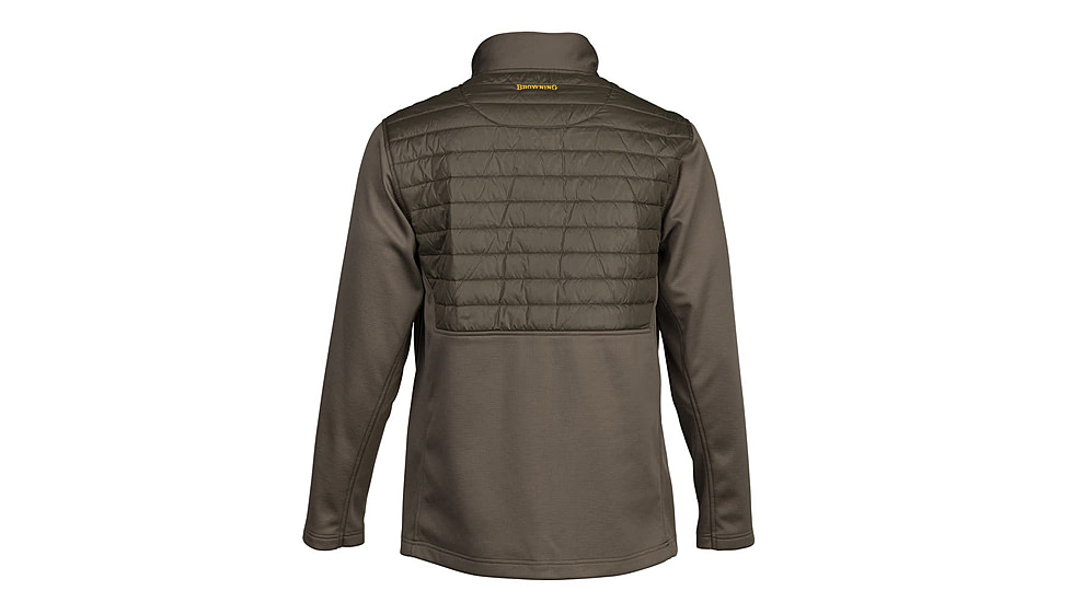 Browning Hybrid 1/4 Zip Baselayer Shirt - Mens, Extra Large, Major Brown, 3010969804