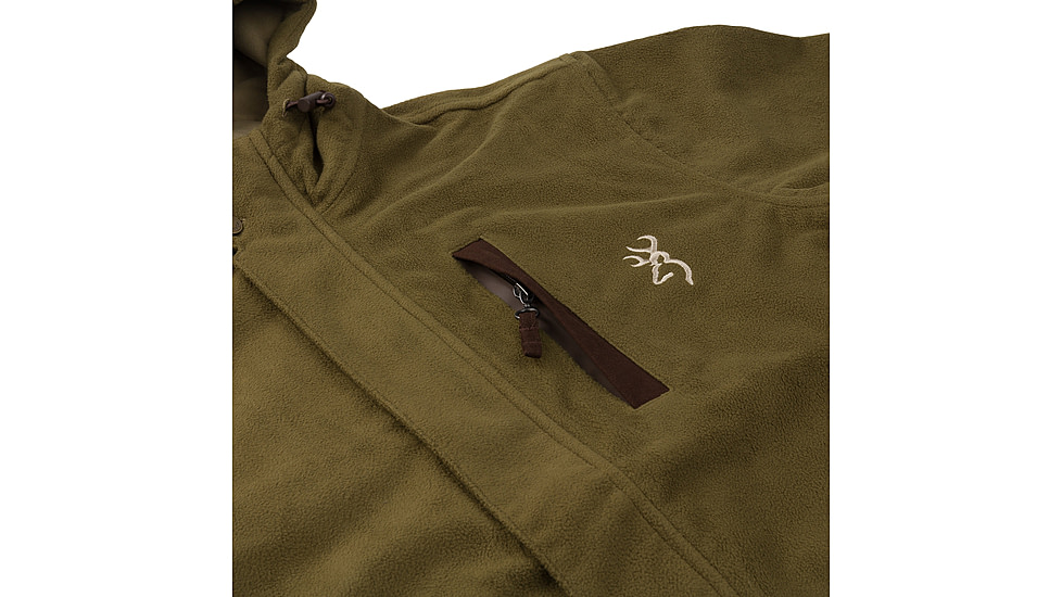 Browning Hydro-Fleece Jacket - Mens, Dark Olive, Large, 3041218403
