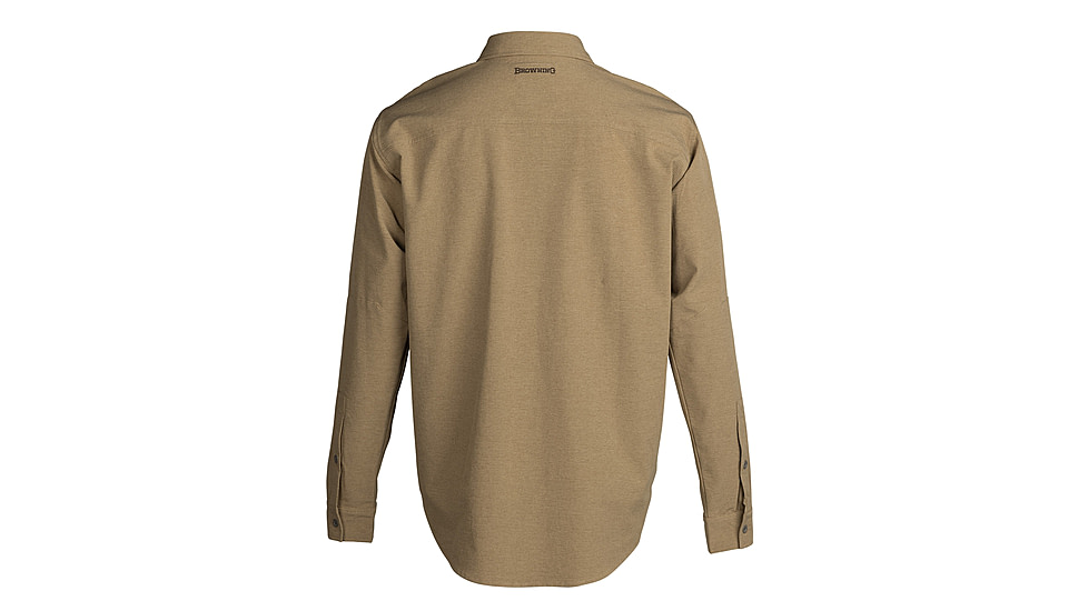 Browning Lightweight Button Down Shirt - Mens, Tan, Medium, 3012724802