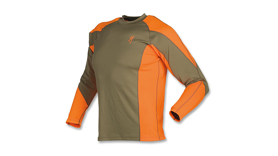 Browning NTS Upland Shirt, Khaki/Blaze, 3XL 3011820106