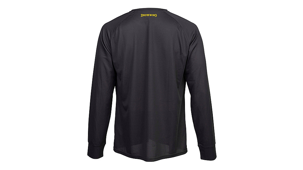 Browning Tech Long Sleeve T-Shirt - Mens, Small, Carbon, 3011747901