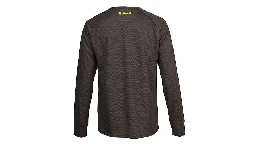 Browning Tech Long Sleeve T-Shirt - Mens, Extra Large, Major Brown, 3011749804