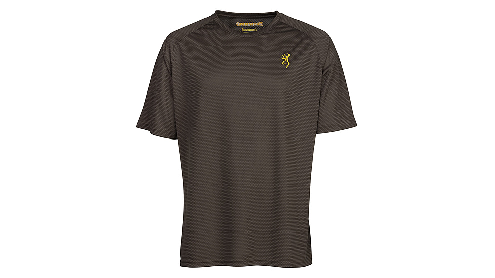 Browning Tech Short Sleeve T-Shirt - Mens, Small, Major Brown, 3011669801