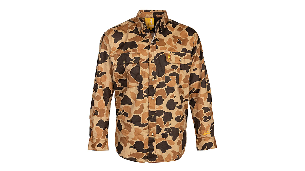 Browning Wasatch Shirt - Mens, Vintage Tan, Small, 3017801201