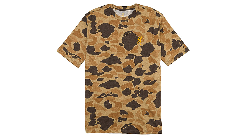 Browning Wasatch Short Sleeve T-Shirt - Mens, Vintage Tan, Large, 3017811203