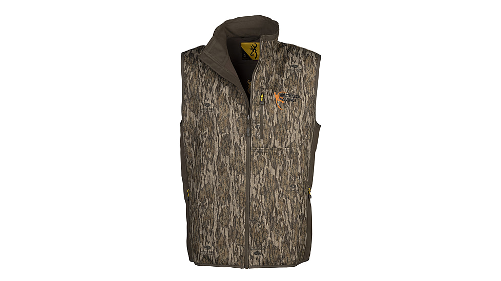 Browning Wicked Wing Field Pro Vest - Mens, Medium, Mossy Oak Bottomland, 3050421902