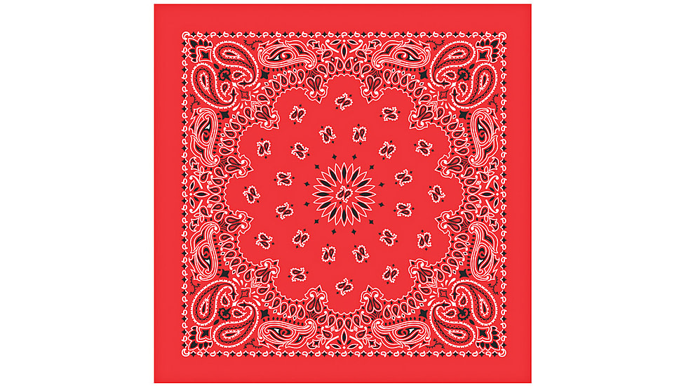 Carolina Manufacturing Bandanas Red W/hang Tag &amp; Upc B22PAI-000001 UPC