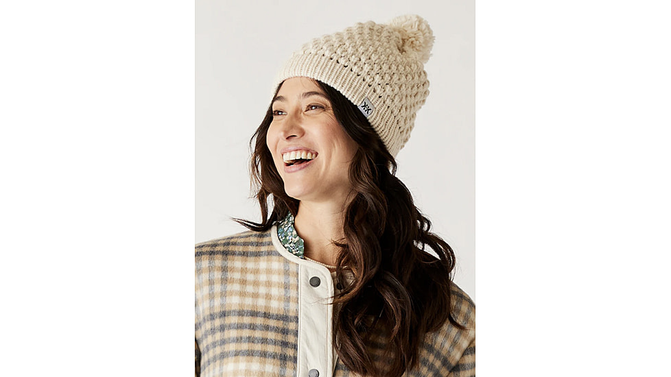 Carve Designs Abby Pom Beanie - Womens, Birch, One Size, HTBE30-280-OS
