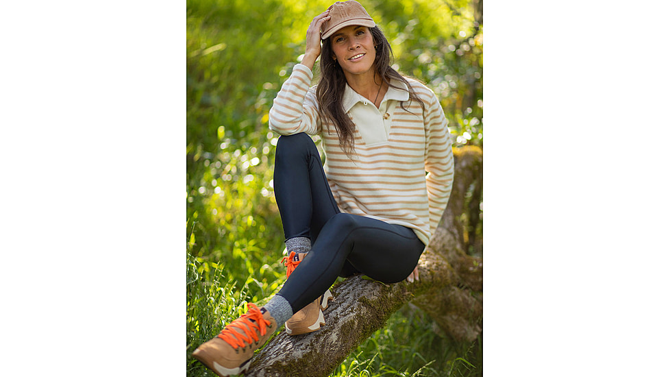 Carve Designs Clara Fleece Pullover - Womens, Birch Even Stripe, Large, FLPO15-282-LG