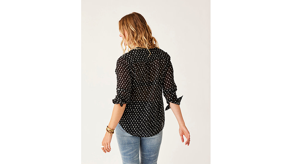 Carve Designs Dylan Gauze Tunic - Womens, Black Crosshatch, Small, TWTC52-997-SM