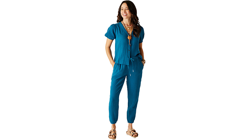 Carve Designs Milo Gauze Top - Womens, Azul, Medium, TWSG10-521-MD
