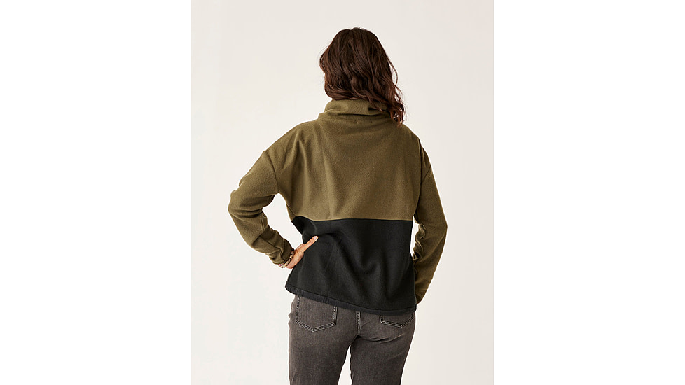 Carve Designs Rowayton Colorblock Cowl - Womens, Fir/Black, Extra Small, FLRC20-392-XS