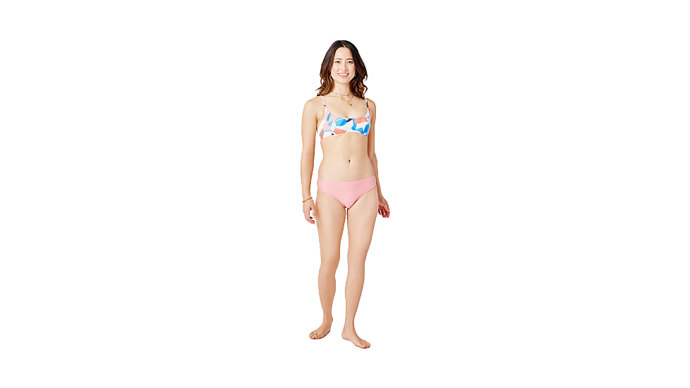 Carve Designs St. Barth Bikini Bottom - Womens, Grapefruit Texture, Small, BBST78-696-SM