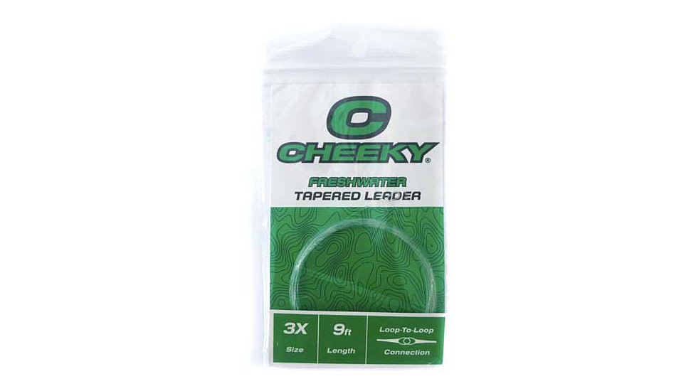 Cheeky Fishing Freshwater Leader, Clear Nylon, 3X, 8.3 lb test, C-LEA-3XN-1PK