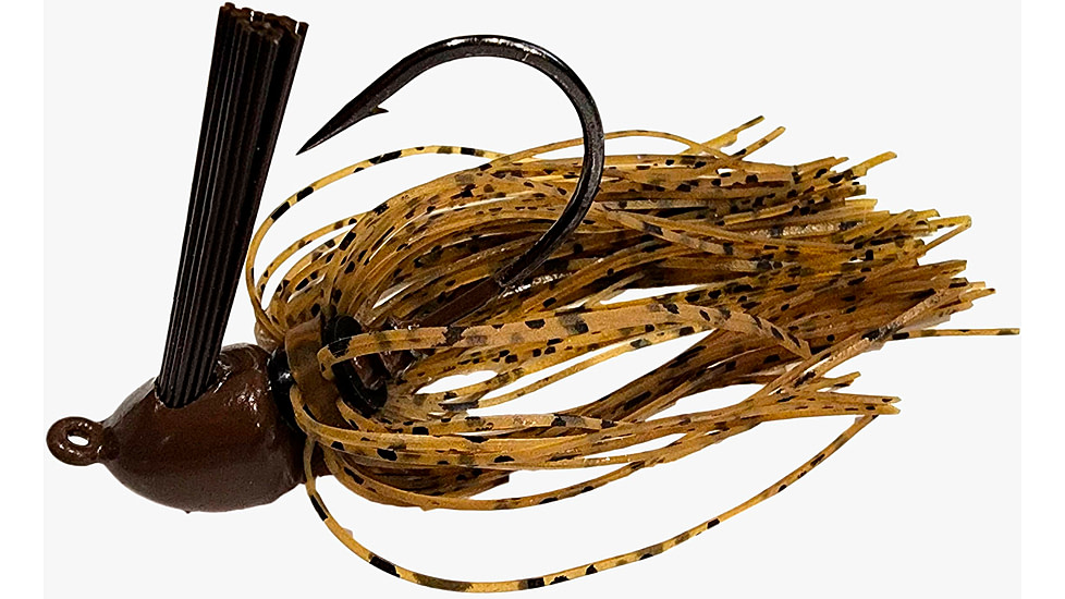 Chompers Skirted Brush Jig 1/2 oz - 2 Pack, Green Pumpkin, SBJ12-202