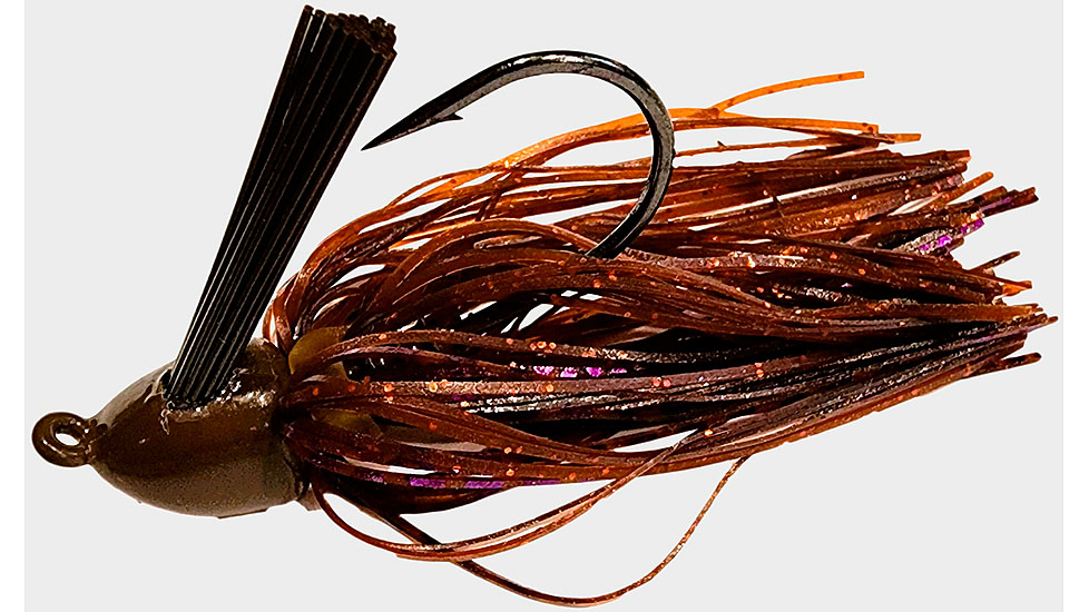 Chompers Skirted Brush Jig 1/2 oz - 2 Pack, PB&amp;J, SBJ12-200