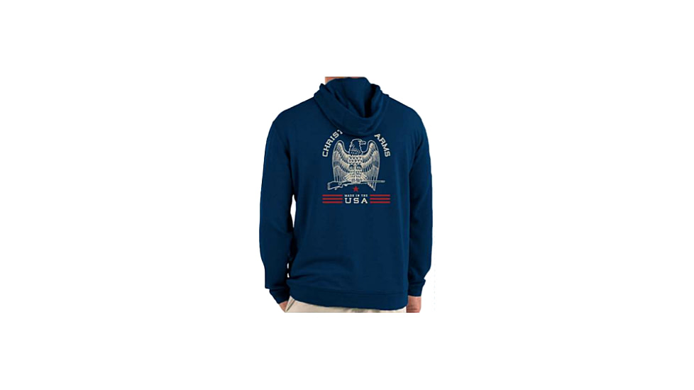 Christensen Arms Classic Eagle Full Zip Hoodie - Mens, Classic Navy, L, 730-CA092-20-00-400-04