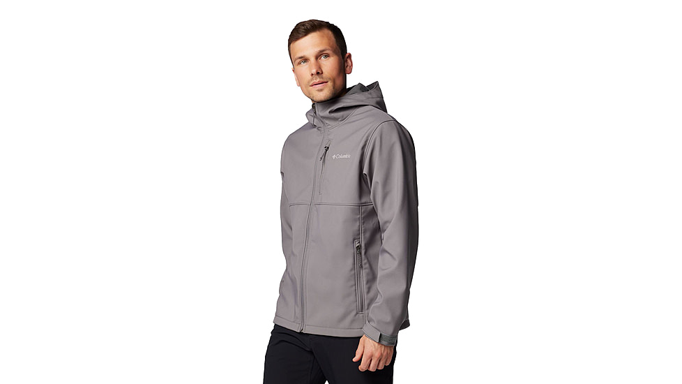 Columbia Ascender II Hooded Softshell Jacket - Mens, City Grey, Large, 2090451023-023-L