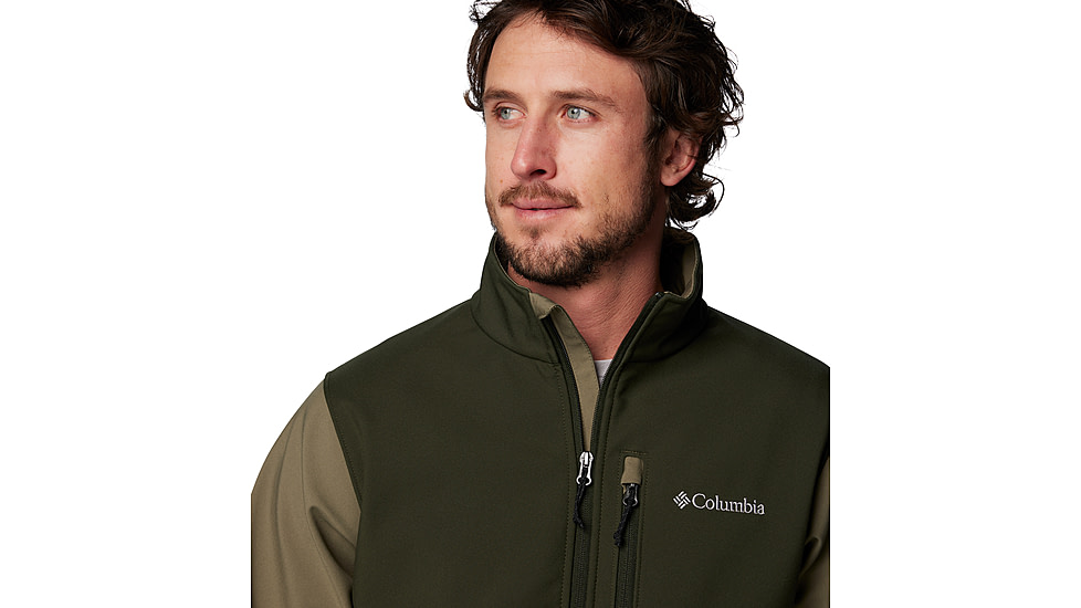 Columbia Ascender Softshell Jacket - Mens, Stone Green/Grey, L, 1556531-398-L