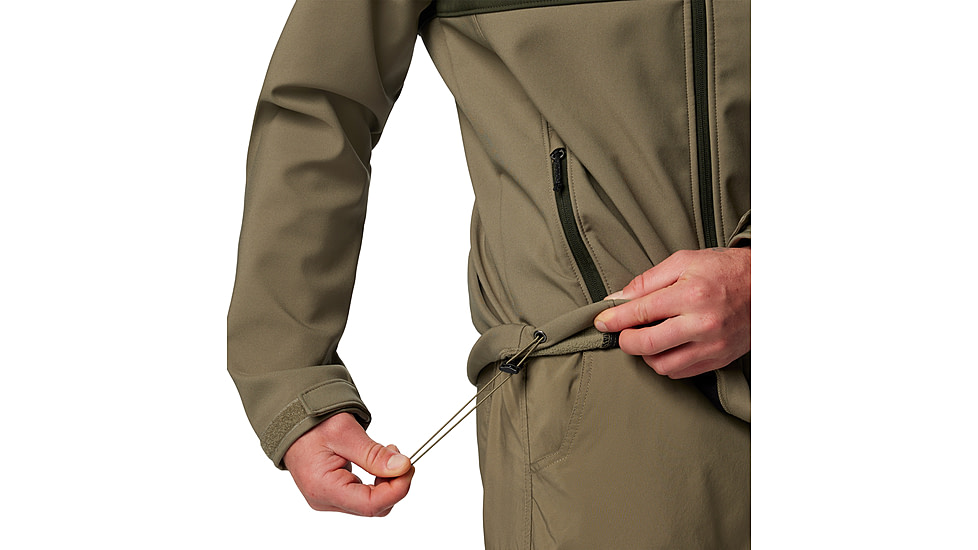 Columbia Ascender Softshell Jacket - Mens, Stone Green/Grey, L, 1556531-398-L
