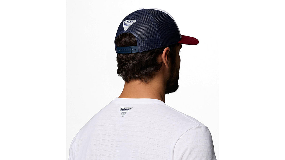 Columbia PFG Fish Flag Mesh Snap Back