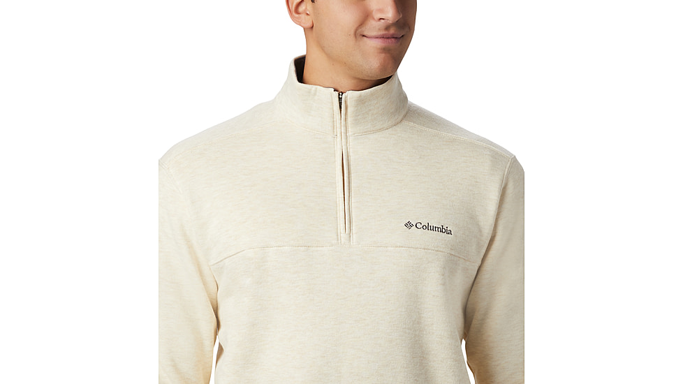 Columbia Hart Mountain II Half Zip Sweatshirt - Mens, Oatmeal Heather, XXL, 1411621-242-XXL